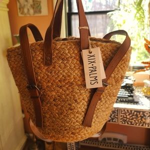 XIX•PALMS “The Shore” Woven Insulated Bag NWT